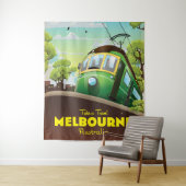 Tenture Tramway de Melbourne Australie (En situation)