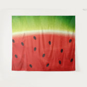 Tenture Tranche de pastèque géante à l'aquarelle mignonne (Devant (Horizontal))