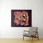 Tenture Tranché, tranche, bébé. Pizza (En situation (horizontale))