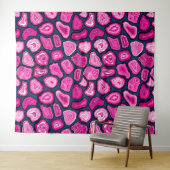 Tenture Tranches d'agneau rose (En situation (horizontale))