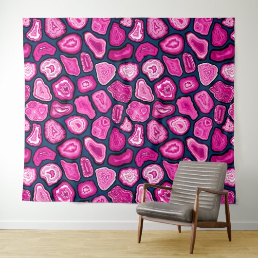 Tenture Tranches d'agneau rose (En situation (horizontale))