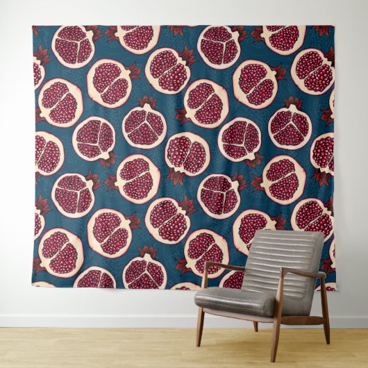 Tenture Tranches de grenade (En situation (horizontale))