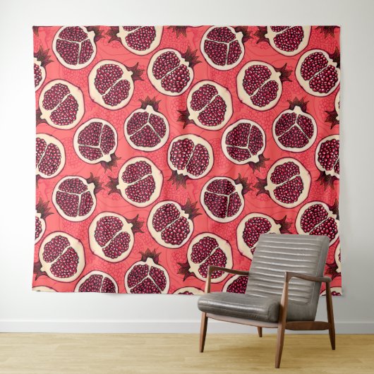 Tenture Tranches de grenade 2 (En situation (horizontale))