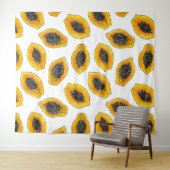 Tenture Tranches de Papaya (En situation (horizontale))