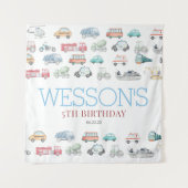 Tenture Transport Affiche de bienvenue d'anniversaire (Devant)