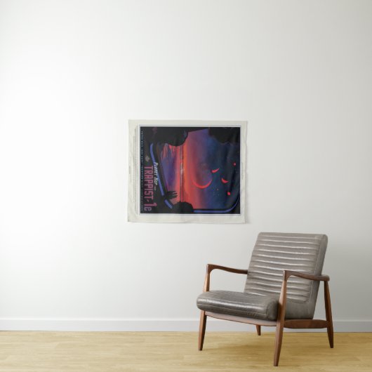 Tenture TRAPPIST-1e petit (En situation (horizontale))