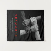 Tenture Travail D'Équipe Motivation Inspiration Citation M (Devant (Horizontal))