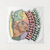 Tenture Travailler avec Intention (Devant (Horizontal))