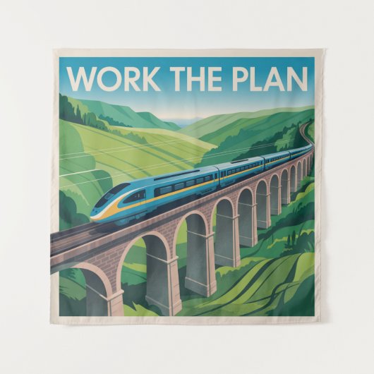 Tenture Travaillez le plan (Devant)