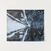 Tenture Traverser la rivière en hiver (Devant (Horizontal))