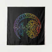 Tenture Tree of Life Cresent Moon Phases Mandala Yoga (Devant (Horizontal))