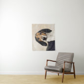 Tenture Treeing Walker Coonhound Peinture - Art original (En situation)