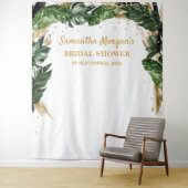 Tenture Trending Summer tropical feuille nuptiale douche (En situation)