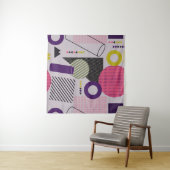 Tenture Trendy geometric flat patternpattern,style,abstrac (En situation (horizontale))