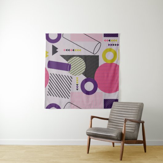 Tenture Trendy geometric flat patternpattern,style,abstrac (En situation (horizontale))