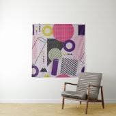 Tenture Trendy geometric flat patternpattern,style,abstrac (En situation)