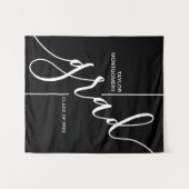 Tenture Trendy Grad Script Grad Graduation Party Arrière-p (Devant (Horizontal))