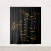 Tenture Trente ans et Soif Or Paillettes Script (Devant)