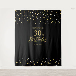 Tenture Trente Fond de fête d'anniversaire 30 ans Gold &