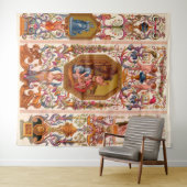 Tenture très opulent dessin baroque du XVIIe siècle (En situation (horizontale))