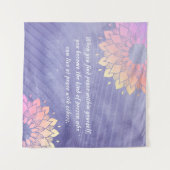 Tenture Très Peri Yoga Instructeur Rose Gold Mandala Citat (Devant (Horizontal))