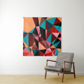 Tenture Triangle géométrique coloré Abstrait (En situation (horizontale))