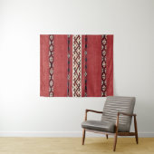 Tenture Triangle Striangle Kilim IV Rouge Noir Blanc  (En situation (horizontale))