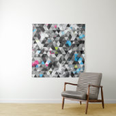 Tenture triangles de grunge Abstraits : motif sans soudure (En situation (horizontale))