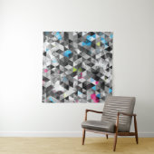 Tenture triangles de grunge Abstraits : motif sans soudure (En situation)