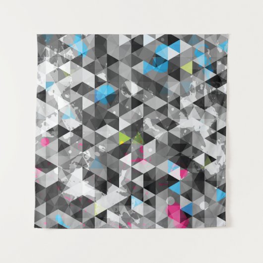 Tenture triangles de grunge Abstraits : motif sans soudure (Devant)