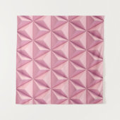 Tenture Triangles géométriques 3D : arrière - plan minimal (Devant (Horizontal))