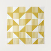 Tenture Triangles Jaunes : Motif Linéaire Sans Seamless. (Devant (Horizontal))