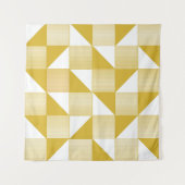 Tenture Triangles Jaunes : Motif Linéaire Sans Seamless. (Devant)