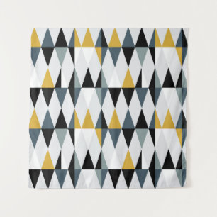Tenture Triangles : Motif géométrique Vintage moderne.