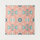 Tenture Tribal African, Seamless Aztec Motif. (Devant (Horizontal))