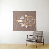 Tenture Tribal Dreamcatcher Boho Brown (En situation (horizontale))