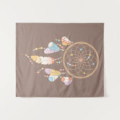 Tenture Tribal Dreamcatcher Boho Brown (Devant (Horizontal))