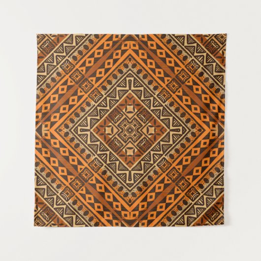 Tenture Tribal ethnique textile motif style africain (Devant (Horizontal))