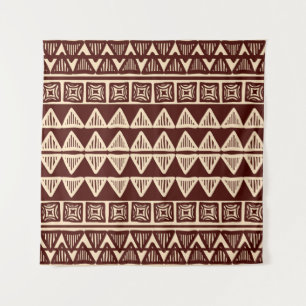 Tenture Tribal Striped : Oeuvre Ornementale.