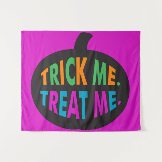 Tenture Trick Me Traite, Halloween Multi-Couleur (Devant (Horizontal))