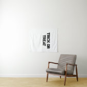 Tenture Trick ou. Traiter Halloween éffrayant noir simple (En situation (horizontale))