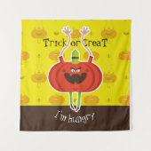 Tenture Trick ou traiter j'ai faim (Devant)