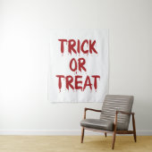 Tenture Trick ou traiter le sang rouge texte effrayant Hal (En situation)