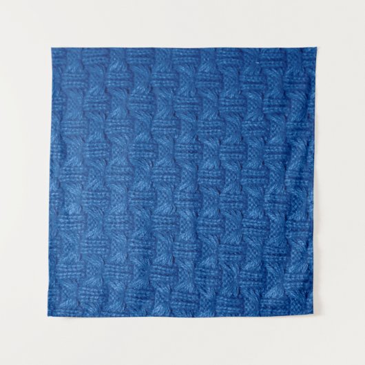 Tenture Tricot de texture. Bleu pullover. ma tissu motif (Devant)