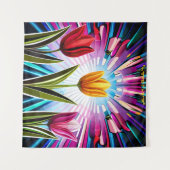 Tenture Trio de tulipes : Une explosion de beauté printani (Devant (Horizontal))