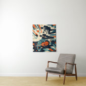 Tenture Trio du Jazz Age du Milieu du Siècle Moderne (En situation)