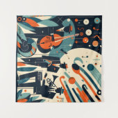 Tenture Trio du Jazz Age du milieu du XXe siècle (Devant (Horizontal))