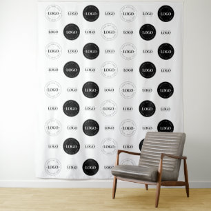 Tenture Triple Logo Entreprise Photo Booth Backdrop