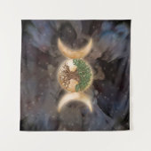 Tenture Triple Lune arbre de vie (Devant (Horizontal))