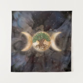 Tenture Triple Lune arbre de vie (Devant)